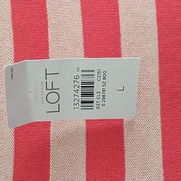 Loft Long sleeve Boat Neck Tunic Top L - Picture 5 of 10